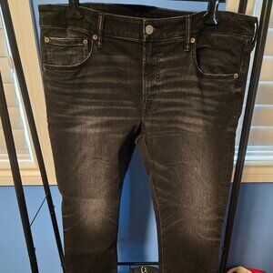 American Eagle Flex distressed black jeans w38 L30